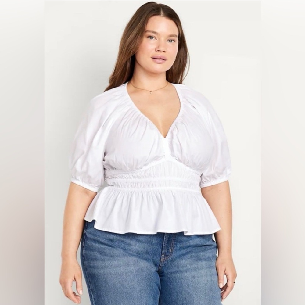 Old Navy Smocked Peplum Top - Picture 10 of 10
